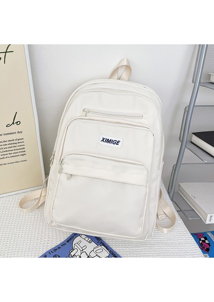 Ortaokul Öğrencileri Için Çok Katmanlı Basit Sırt Çantası, Büyük Kapasiteli Sırt Çantası, Lise Öğrencileri ve Üniversite Öğrencileri Için Nötr Sırt Çantası (Yurt Dışından)