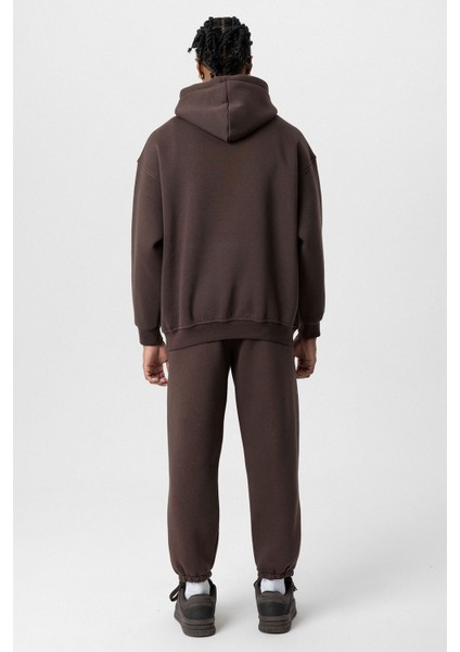 Basıc Oversıze Eşofman Takım Kahve fırsatları