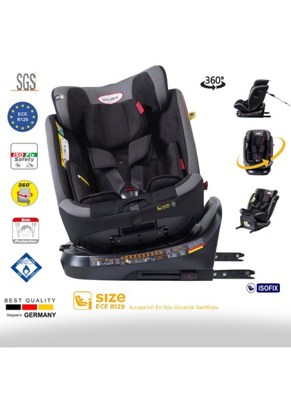 Capsula Multipro Aero 3D Profix I-Size (360° Dönebilir) 0-36KG Isofix Oto Koltuğu