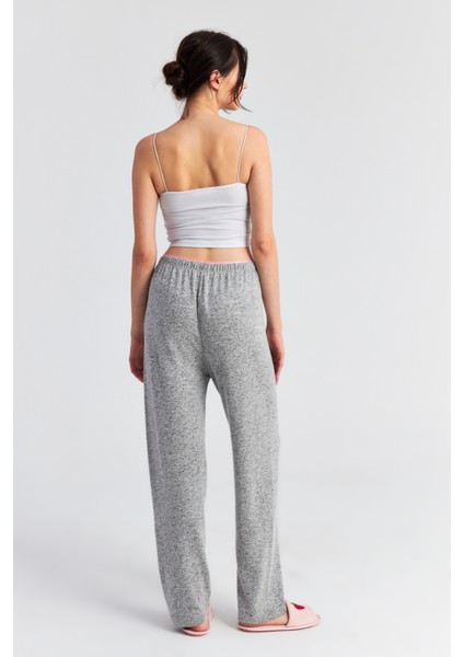 Kadın Gri Yumoş Düz Pijama Pantolon fırsatları