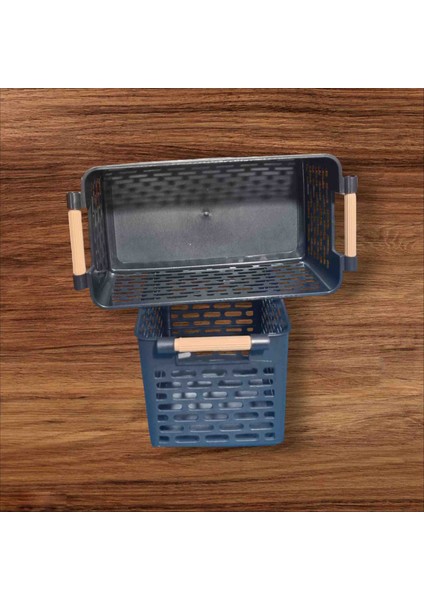 2 Adet Çok Amaçlı Plastik Tutacaklı Organizer Sepet - Dolap Içi & Çekmece Düzenleyici Sepet fiyatları