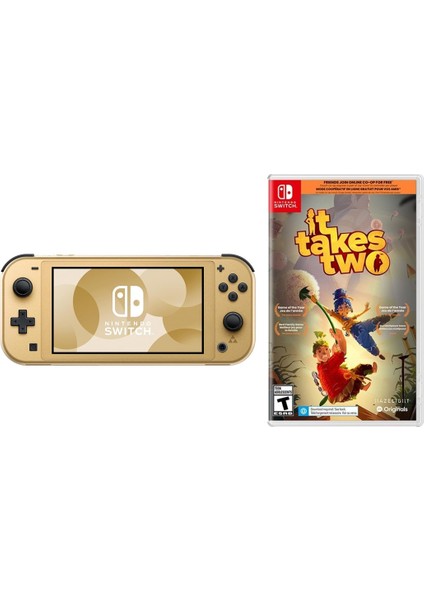 Switch Lite Hyrule Edition (Özel Sürüm) Sıfır Oyun Konsolu + It Takes Two Oyunlu Bundle