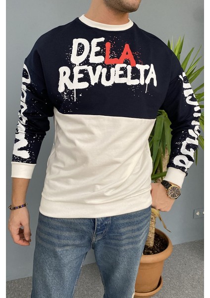 Baskılı Bisiklet Yaka Oversize Ince Sweatshirt fiyatları