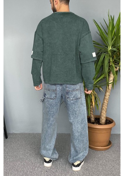 Oversize Baskılı Old School Sweatshirt fırsatları