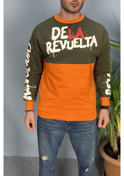Baskılı Bisiklet Yaka Oversize Ince Sweatshirt fırsatları