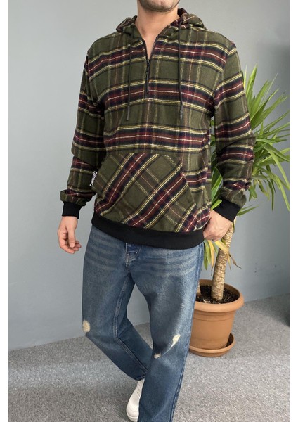 Arkası Baskılı Kapüşonlu Sweatshirt Kanguru Cepli Oversize modelleri