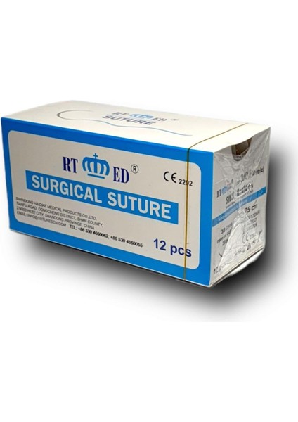 İpek Emilemeyen İğnesiz İplik 150cm No:3 12 Adet (1 Paket)
