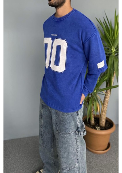 Oversize Baskılı Old School Sweatshirt fiyatları