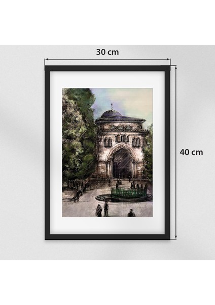 Çerçeveli Dijital Filistin önden Kıble Cami Duvar Dekoru 30*40 P00004 fiyatları
