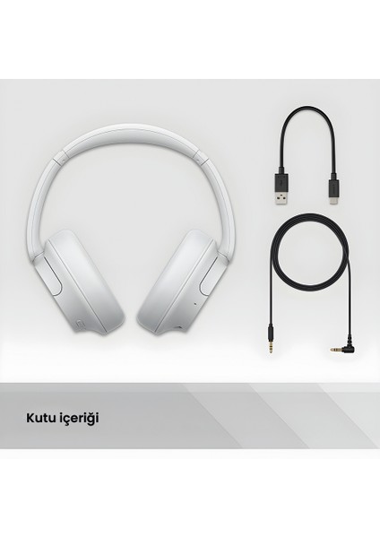 WH-CH720N Kablosuz Kulak Üstü Kulaklık Aktif Gürültü Önleyici Sound Connect Destekli 50 Saat Oynatma Süresi