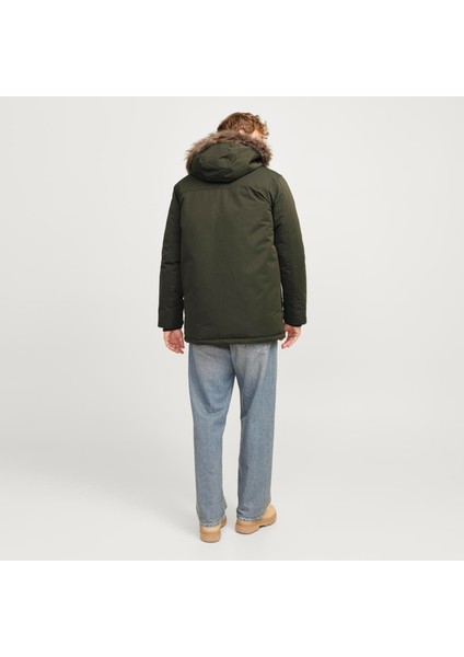 Suni Kürk Detayli Rüzgara Dayanikli Kapüsonlu Parka - Construct fiyatları