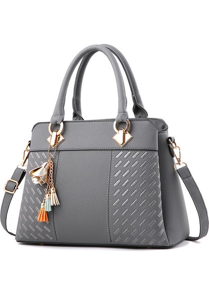 Kadın Çantaları 2024 Sonbahar ve Kış Yeni Kadın Çanta Büyük Kapasiteli Orta Yaşlı Anne Çantaları Omuz Crossbody Çanta (Yurt Dışından)