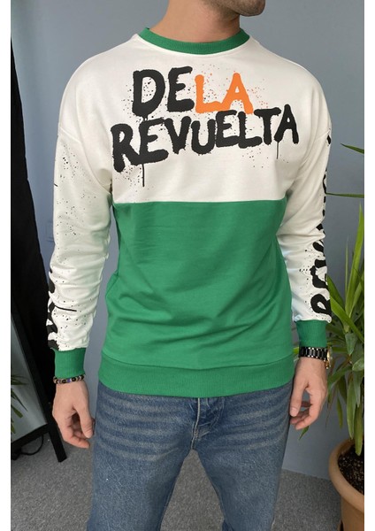 Baskılı Bisiklet Yaka Oversize Ince Sweatshirt fiyatları