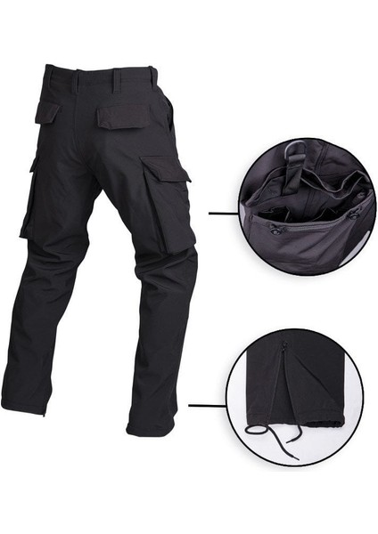 Softshell Hose Sıyah Pantolon