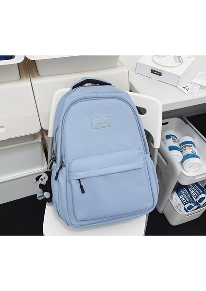 Yeni Sırt Çantası 2024 Yeni Kore Versiyonu Ins Tarzı Büyük Kapasiteli Rahat Sırt Çantası Üniversite Öğrencisi Taze ve Tatlı Okul Çantası (Yurt Dışından)