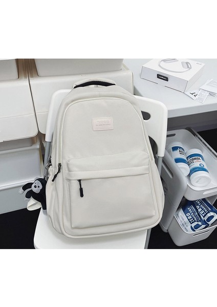 Yeni Sırt Çantası 2024 Yeni Kore Versiyonu Ins Tarzı Büyük Kapasiteli Rahat Sırt Çantası Üniversite Öğrencisi Taze ve Tatlı Okul Çantası (Yurt Dışından)