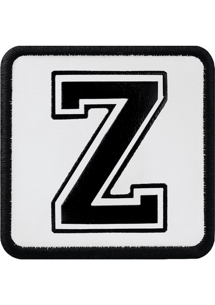 V1 Z Harf - 1 Kod Logolu Unisex Beyaz-Siyah Harf Bench