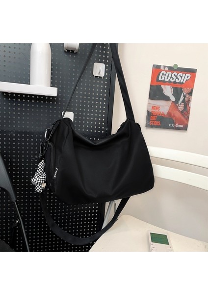 Kadınlar Için Hafif Rahat Büyük Kapasiteli Seyahat Çantası Çok Yönlü Basit Crossbody Çanta Spor Yoga Spor Çantası Su Geçirmez Sırt Çantası (Yurt Dışından)