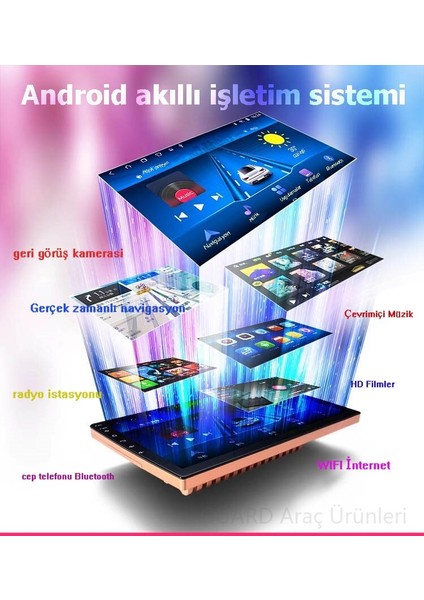 Mitsubishi Lancer 2007-2015 Yıl Android Sürüm 13 Kablosuz Carplay Navigasyon Multimedya 9 Inç Ekran 2Gb Ram 32Gb Rom