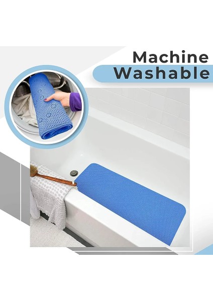 Soft Baht Mat Kaydırmaz Banyo Matı, Drenaj Delikleri Emiş Hızlı Kuruyan Duş Matı, Masaj Ayak Pedleri