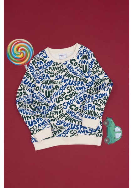 Erkek Çocuk Krem Sweatshirt 50293460-VR071