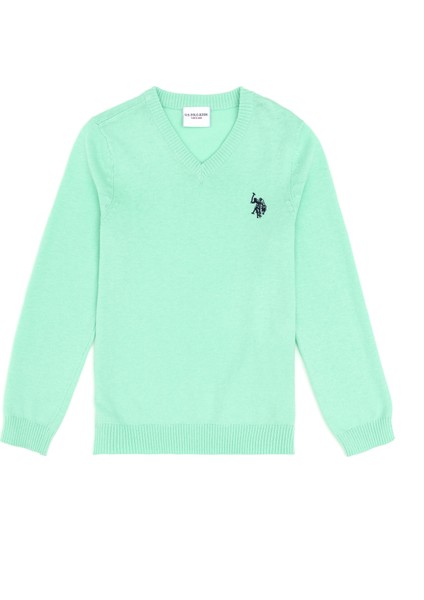 U.S. Polo Assn. Erkek Çocuk Mint Triko Kazak 50294200-VR090