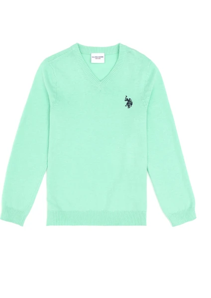 U.S. Polo Assn. Erkek Çocuk Mint Triko Kazak 50294200-VR090