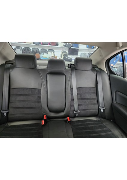 Honda City Araca Özel Oto Koltuk Kılıfı - Tay Tüyü Ve Deri fırsatları