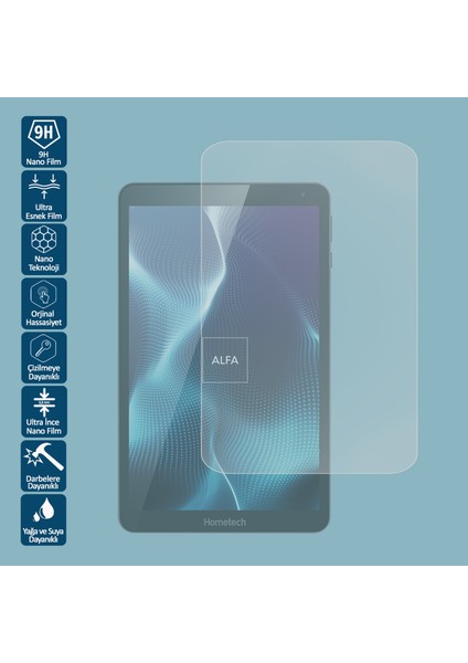 Hometech Alfa 10TX Pro 10.1 Inç Tablet Ekran Koruyucu Nano Film