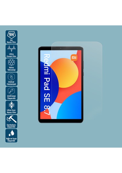 Redmi Pad Se 8.7 Inç Tablet Ekran Koruyucu Nano Film