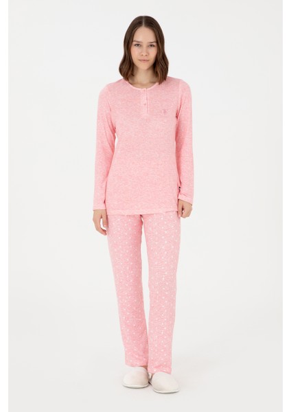Kadın Pembe Pijama Takım 50302755-VR041