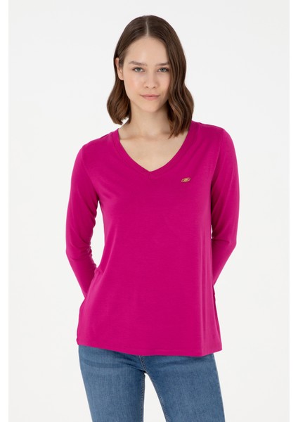 Kadın Fuşya Sweatshirt 50289542-VR023