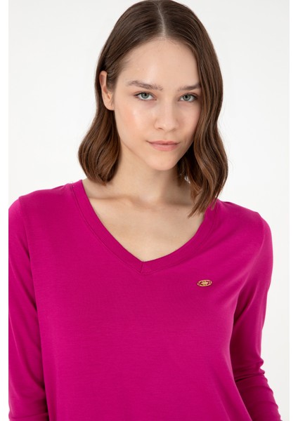 Kadın Fuşya Sweatshirt 50289542-VR023 fiyatları