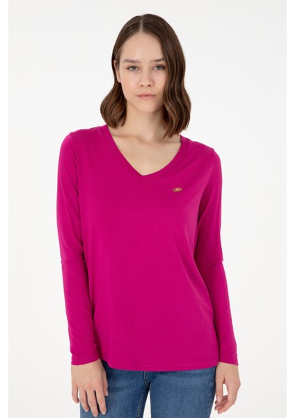 Kadın Fuşya Sweatshirt 50289542-VR023 modelleri