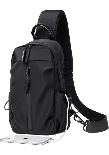 Yeni Kore Tarzı Omuz Çantası, Crossbody Çanta, Gündelik Çok Fonksiyonlu Göğüs Çantası, Açık Hava Seyahat Spor Crossbody Çanta, Erkek Göğüs Çantası (Yurt Dışından)