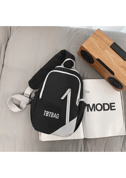 Trendy Marka Iş Kıyafeti Fonksiyonel Crossbody Çanta Japon Kanvas Kızın Küçük Sırt Çantası Kadınlar Için Rahat Çok Yönlü Öğrenci Spor Göğüs Çantası (Yurt Dışından)