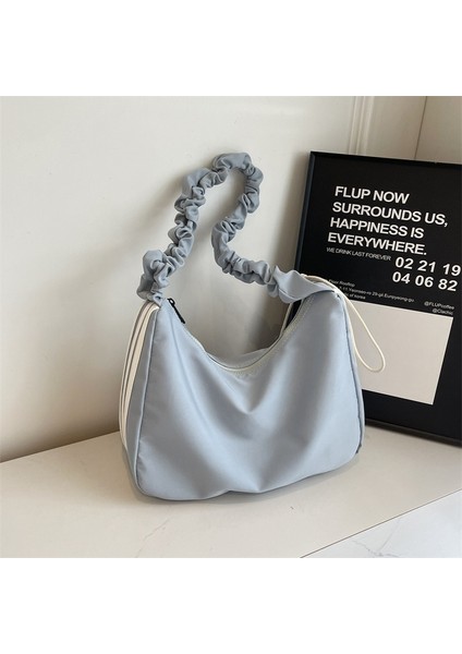 Kadınlar Için Modaya Uygun Pilili Bulut Çanta, Modaya Uygun ve Çok Yönlü Omuz Çantası, Çapraz Çanta, Büyük Kapasiteli, Basit, Hafif, Saklama Amaçlı Rahat Çanta (Yurt Dışından)