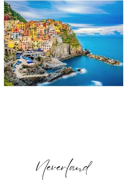 4 Adet 1000 Parça Puzzle - Cinque Terre / Yıldızlı Gece / Amsterdam / Sahil Evi