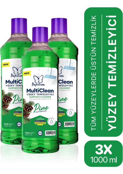 Çam Kokulu Hijyenik Yüzey Temizleyici 3X1000 ml