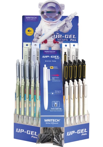 Wrıtech W-0154 Up 0,5mm Mavi Jel Kalem - 70'li Stand fiyatları