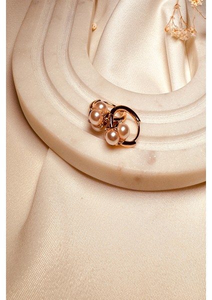 Italyan Limited Edition Inci Zirkon Taşlı Xuping Minimal Halka Rose Gold Kadın Küpe indirimleri