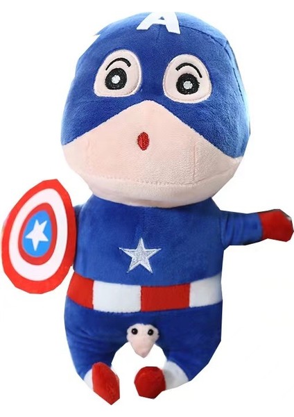 Superman Crayon Shin Chan Doll Kaptan Amerika Bebeği Peluş Oyuncak (Yurt Dışından)