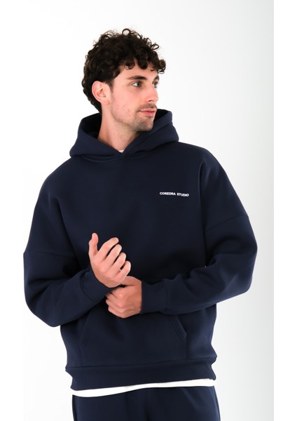 Studio Lacivert - Oversize Fit Hoodie Erkek fiyatları