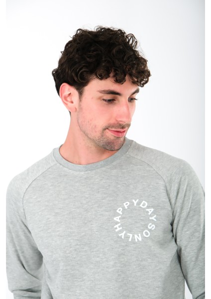 Happy Days Regular Fit Sweatshirt Erkek - Gri fiyatları