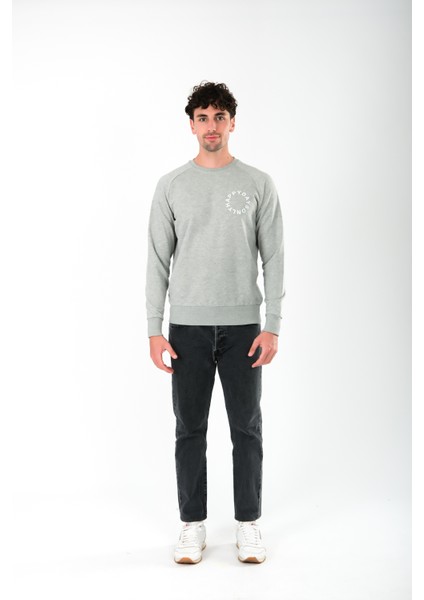 Happy Days Regular Fit Sweatshirt Erkek - Gri fırsatları