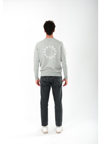 Happy Days Regular Fit Sweatshirt Erkek - Gri indirimleri
