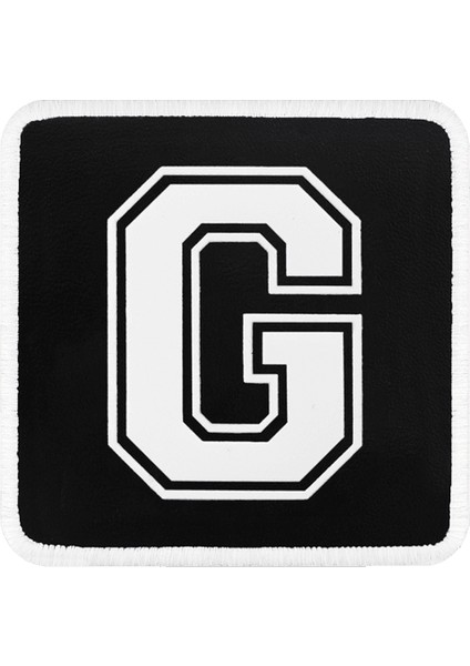V1 G Harf - 2 Kod Logolu Unisex Siyah-Beyaz Bench (Patch)