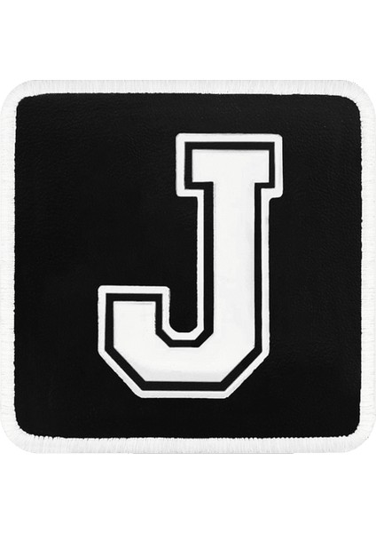 V1 J Harf - 2 Kod Logolu Unisex Siyah-Beyaz Bench