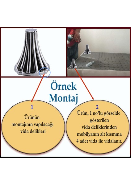 Mobilya Kanepe Koltuk Konsol Tv Ünitesi Baza Ayağı Orta Sehpa Ayakları 12 cm Krom fırsatları
