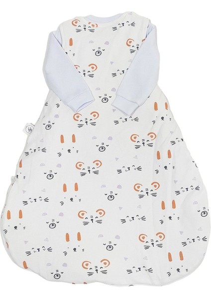 Unısex Ekru Kedili Kundak Uyku Tulumu fiyatları